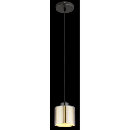 Globo - Luster na sajli 1xE27/60W/230V, sjajni hrom, prečnik 14 cm