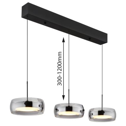 Globo - LED luster na sajli LED/30W/230V 3000K