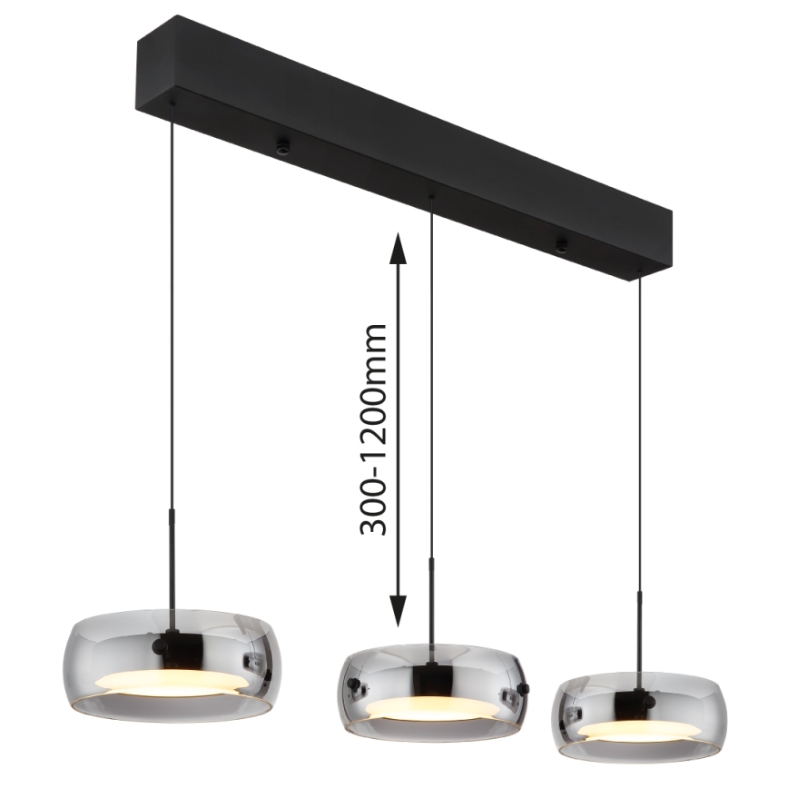 Globo - LED luster na sajli LED/30W/230V 3000K