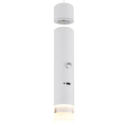 Globo - LED prigušiva dodirna punjiva svetiljka 2u1 LED/2W/230/5V bela