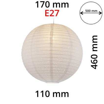 GLOBO 16911 - Abažur za luster VARYS E27 prečnika 50 cm