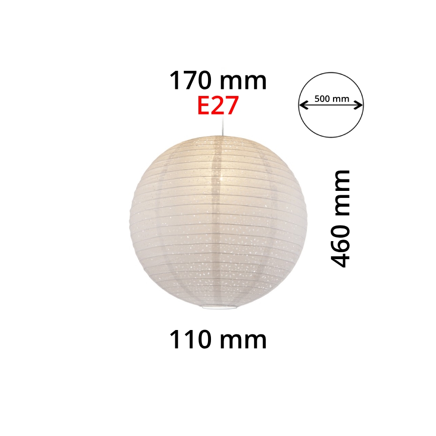 GLOBO 16911 - Abažur za luster VARYS E27 prečnika 50 cm