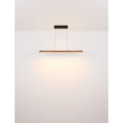 Globo - LED prigušiva dodirni luster na sajli LED/24W/230V + LED/3W 3000K braon