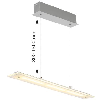 Globo - LED luster sa dodirnim prigušivačem na sajli LED/12W/230V 3000/4000/6500K