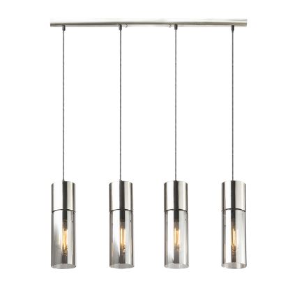 Globo - Luster na sajli 4xE27/25W/230V matni hrom