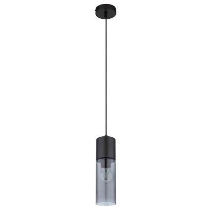 Globo - Luster na sajli 1xE27/25W/230V prečnik 10,5 cm crni