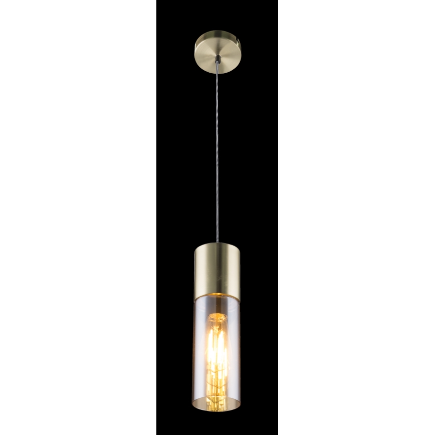 Globo - Luster na sajli 1xE27/25W/230V fi 10,5 cm mesing
