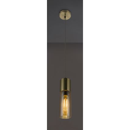 Globo - Luster na sajli 1xE27/25W/230V fi 10,5 cm mesing