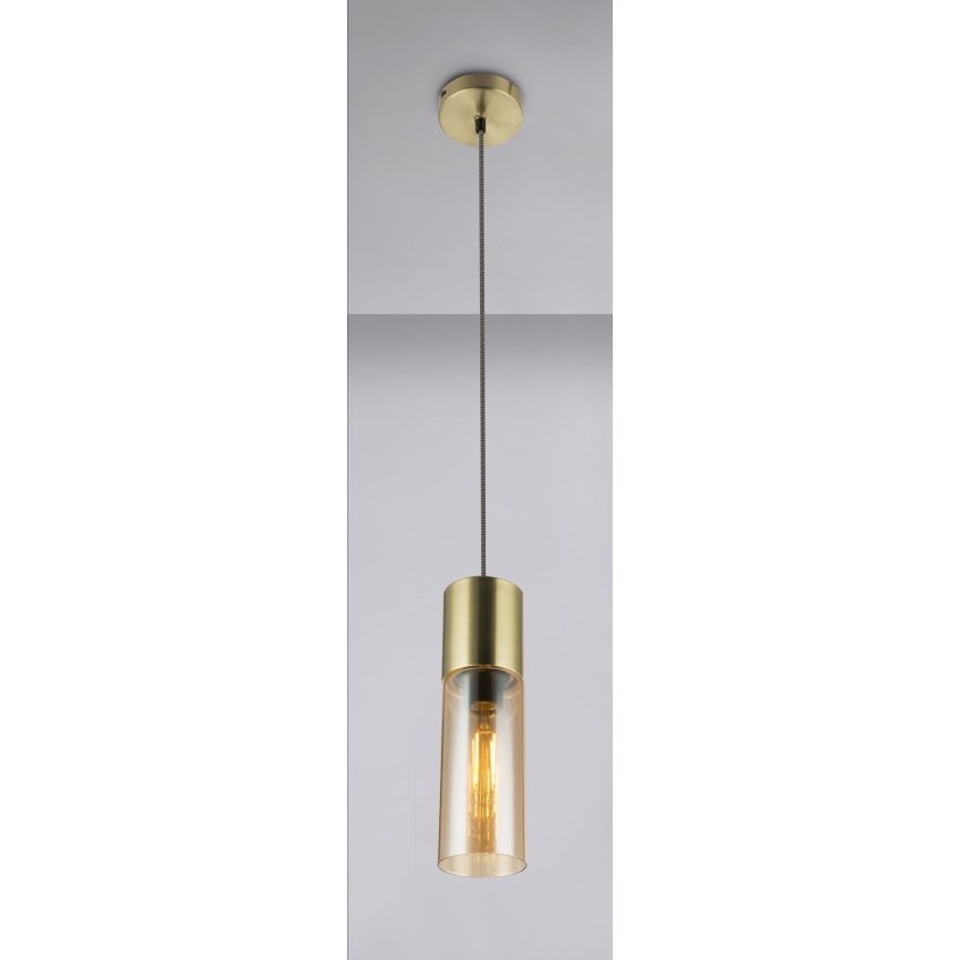 Globo - Luster na sajli 1xE27/25W/230V fi 10,5 cm mesing