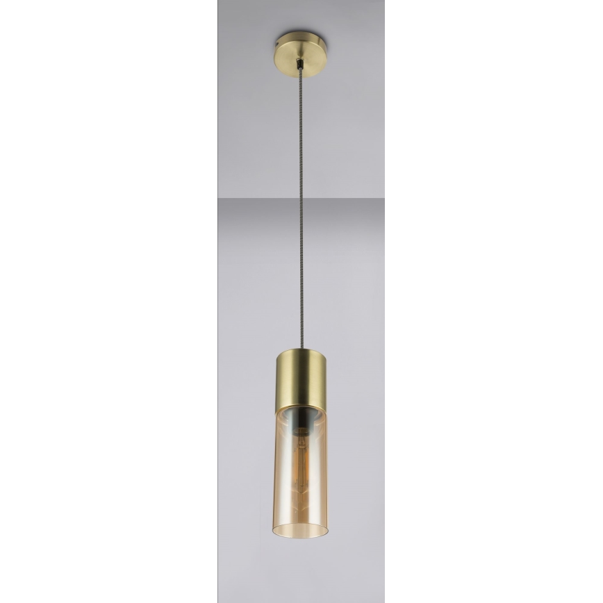 Globo - Luster na sajli 1xE27/25W/230V fi 10,5 cm mesing