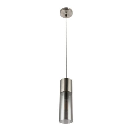 Globo - Luster na sajli 1xE27/25W/230V Ø 10,5 cm mat hrom