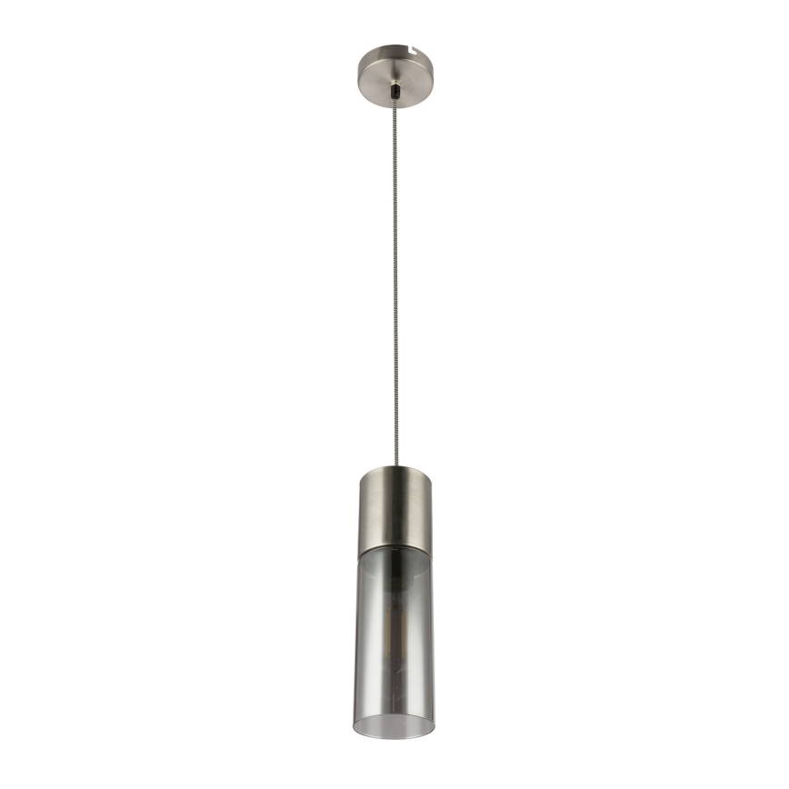 Globo - Luster na sajli 1xE27/25W/230V Ø 10,5 cm mat hrom