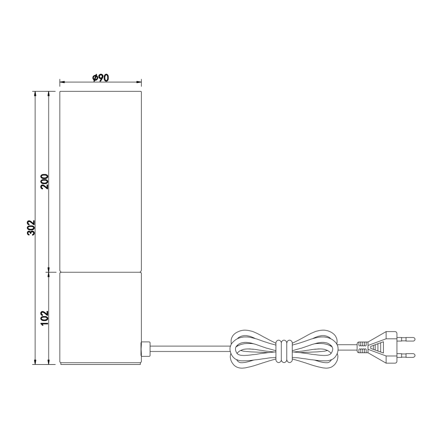 Globo - Stona lampa na dodir 1xE27/25W/230V prečnik 9 cm mat hrom