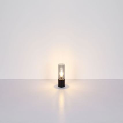 Globo - Dodirna stolna lampa 1xE27/25W/230V Ø 9 cm crna