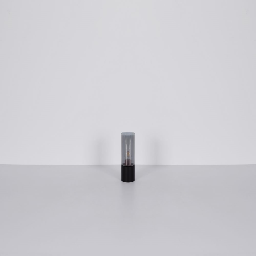 Globo - Dodirna stolna lampa 1xE27/25W/230V Ø 9 cm crna