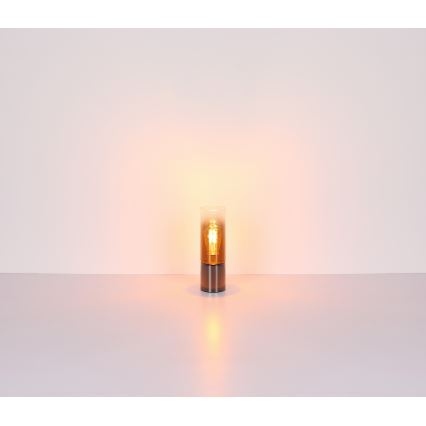 Globo - Dodirna stolna lampa 1xE27/25W/230V prečnik 9 cm crna/bakrena