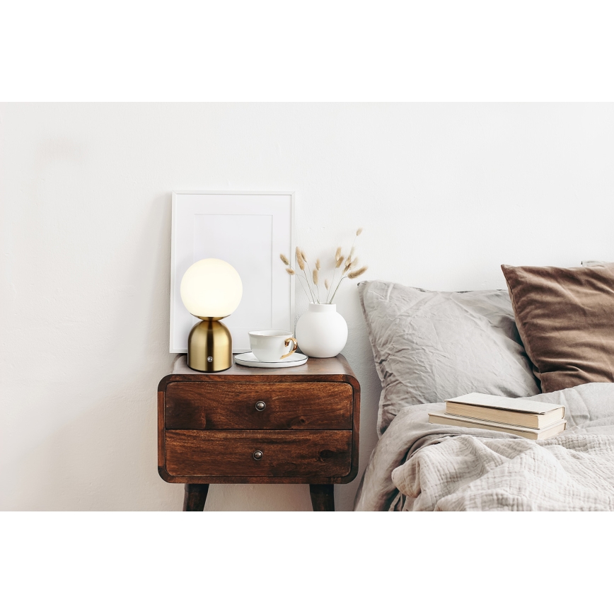 Globo - LED prigušiva dodirna stona lampa LED/2,5W/3,7V 2700K/4000K/6500K 1800 mAh USB mesing