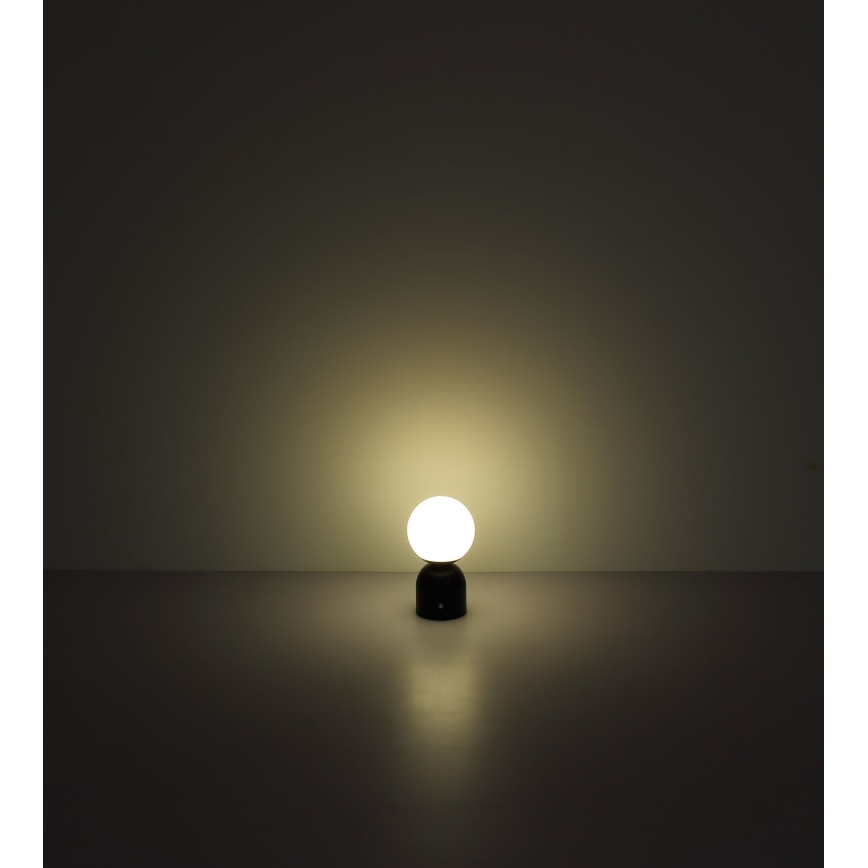 Globo - LED prigušiva stona lampa na dodir LED/2,5W/3,7V 2700/4000/65000K 1800 mAh USB crna