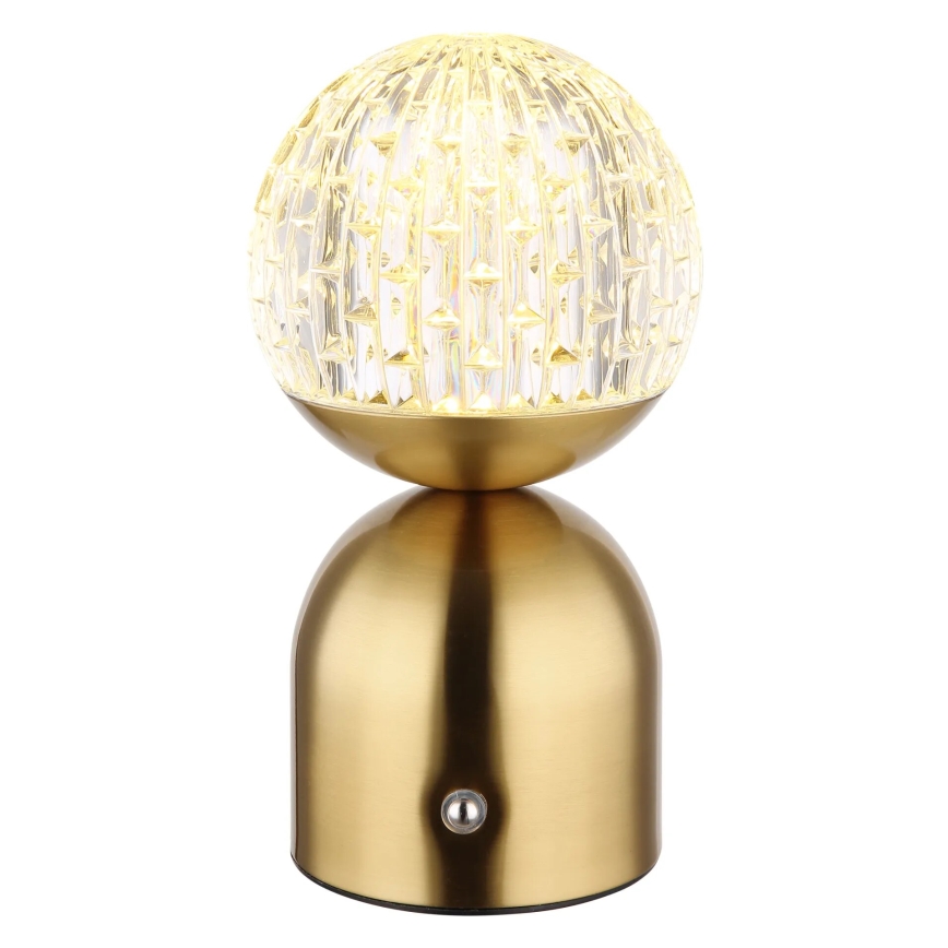 Globo - LED prigušiva dodirna stona lampa LED/2,5W/3,7V 2700/4000/6500K 1800 mAh USB mesing