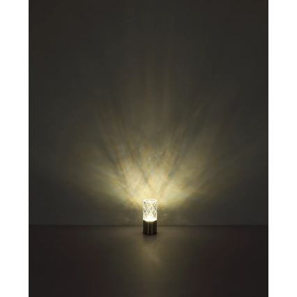 Globo - LED prigušiva dodirna stona lampa LED/2,5W/3,7V 2700K/4000K/6500K 1800 mAh USB mat hrom