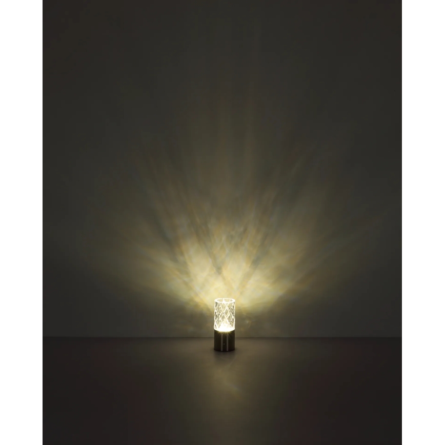 Globo - LED prigušiva dodirna stona lampa LED/2,5W/3,7V 2700K/4000K/6500K 1800 mAh USB mat hrom