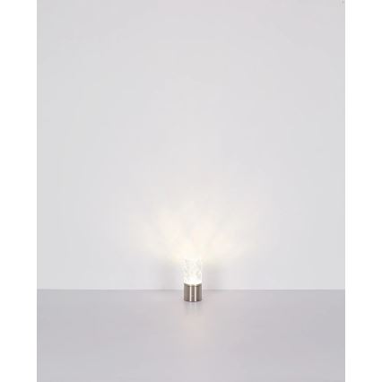 Globo - LED prigušiva dodirna stona lampa LED/2,5W/3,7V 2700K/4000K/6500K 1800 mAh USB mat hrom
