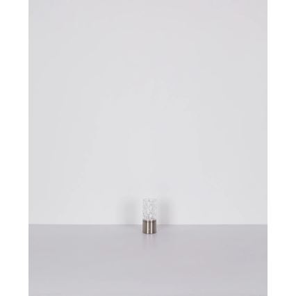 Globo - LED prigušiva dodirna stona lampa LED/2,5W/3,7V 2700K/4000K/6500K 1800 mAh USB mat hrom