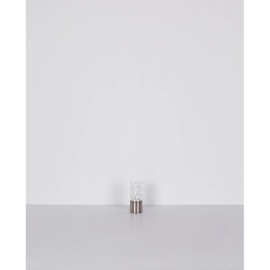 Globo - LED prigušiva dodirna stona lampa LED/2,5W/3,7V 2700K/4000K/6500K 1800 mAh USB mat hrom