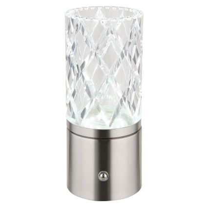 Globo - LED prigušiva dodirna stona lampa LED/2,5W/3,7V 2700K/4000K/6500K 1800 mAh USB mat hrom
