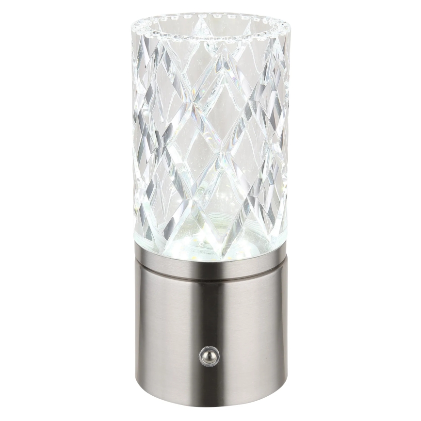 Globo - LED prigušiva dodirna stona lampa LED/2,5W/3,7V 2700K/4000K/6500K 1800 mAh USB mat hrom