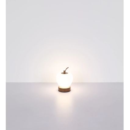 Globo - prigušiva LED stona lampa na dodir LED/2W/3,7V 2700K/4000K/6500K 1200 mAh USB braon