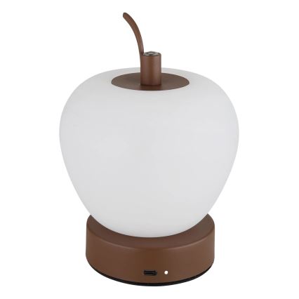Globo - prigušiva LED stona lampa na dodir LED/2W/3,7V 2700K/4000K/6500K 1200 mAh USB braon