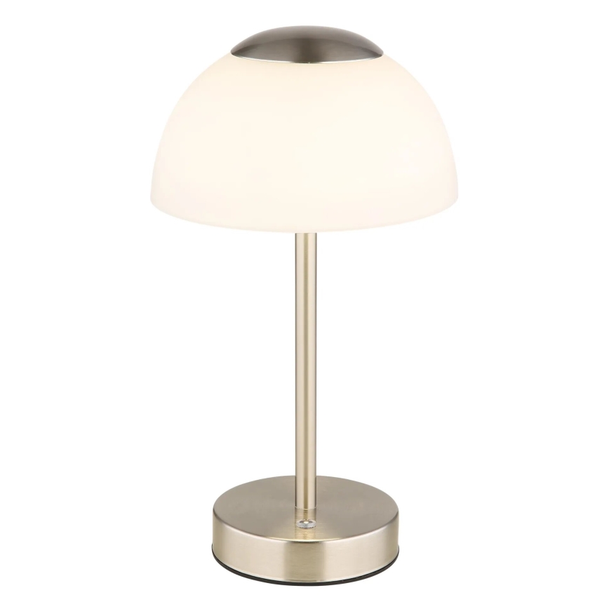 Globo - LED prigušiva punjiva stona lampa LED/2,5W/5V 1800mAh 2700K/4000K/6500K mat hrom