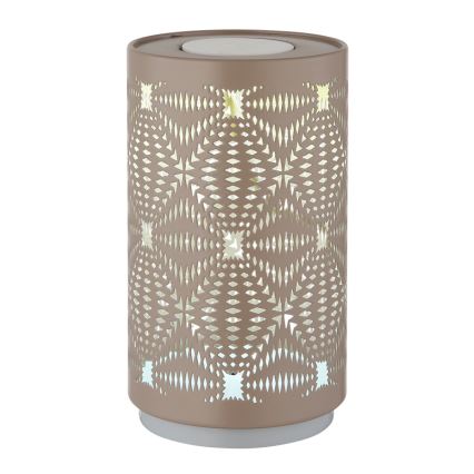 Globo - LED RGB stona lampa na dodir, punjiva, LED/1W/5V, 500 mAh, braon
