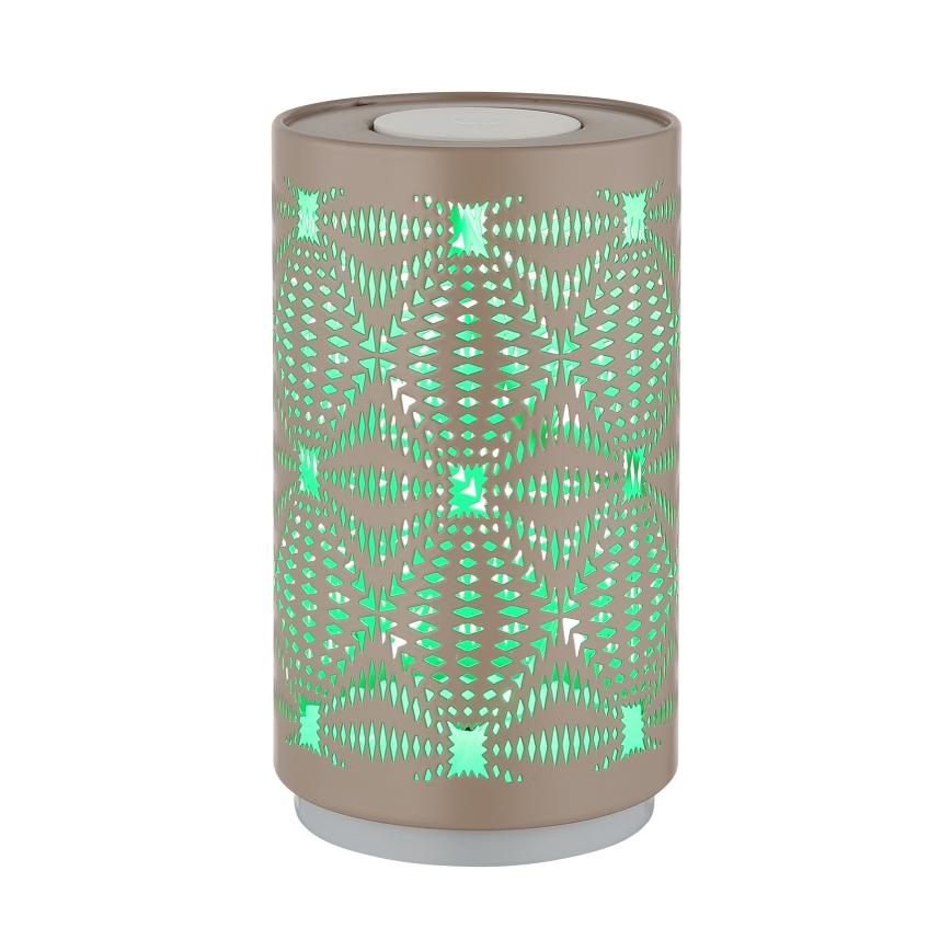 Globo - LED RGB stona lampa na dodir, punjiva, LED/1W/5V, 500 mAh, braon