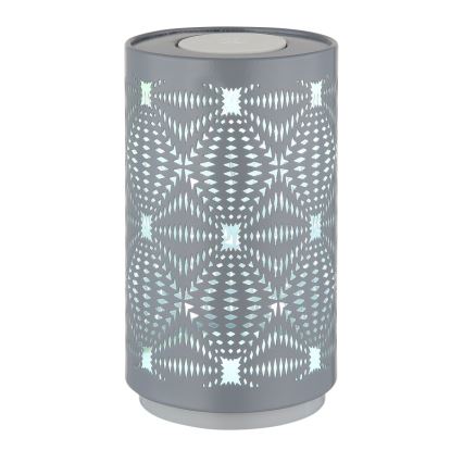 Globo - LED RGB stona lampa sa dodirnim upravljanjem, punjiva LED/1W/5V 500 mAh, siva