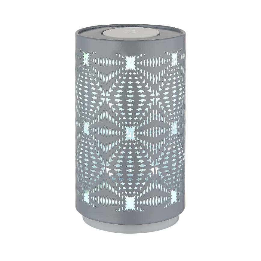 Globo - LED RGB stona lampa sa dodirnim upravljanjem, punjiva LED/1W/5V 500 mAh, siva