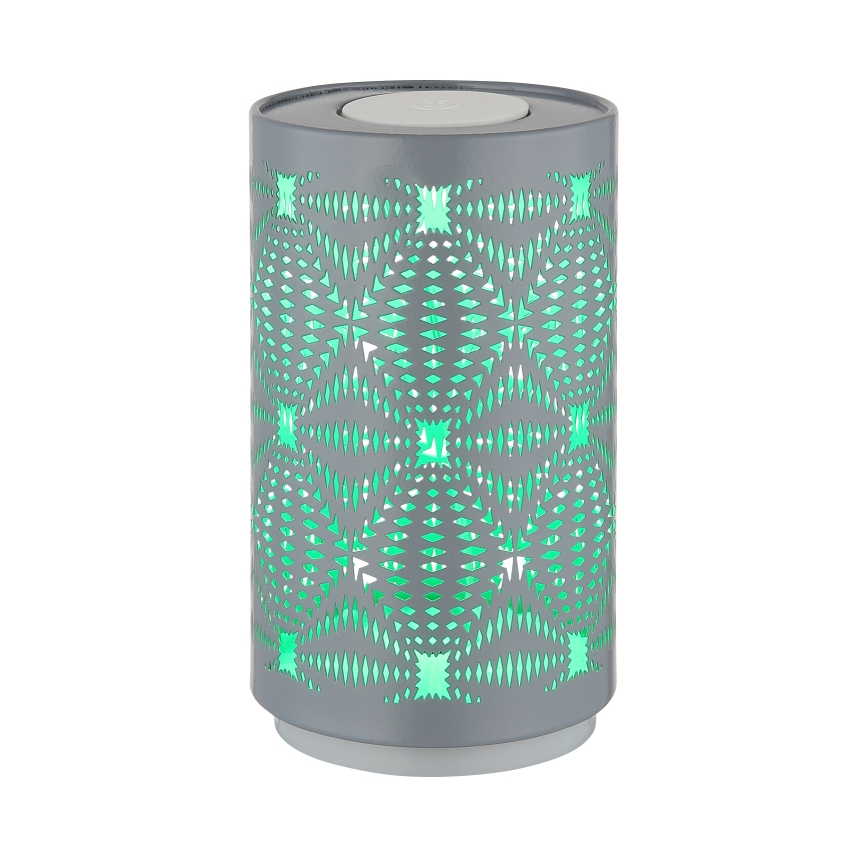 Globo - LED RGB stona lampa sa dodirnim upravljanjem, punjiva LED/1W/5V 500 mAh, siva