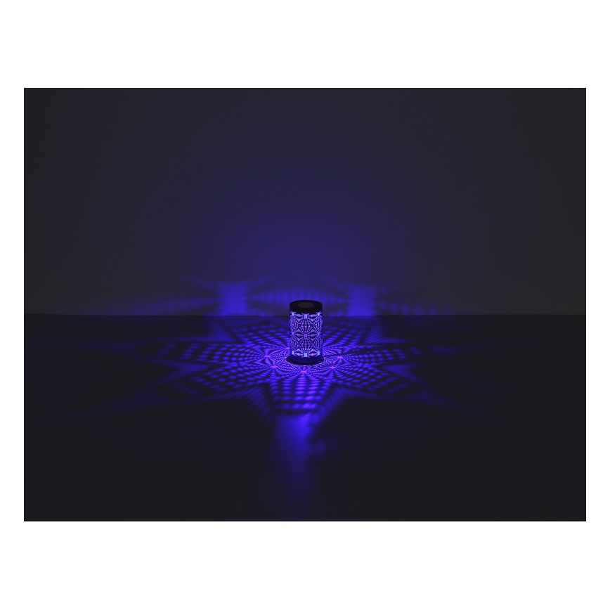 Globo - LED RGB stona lampa sa dodirnim upravljanjem, punjiva LED/1W/5V 500 mAh, siva