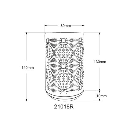 Globo - LED RGB Dodirna punjiva stona lampa LED/1W/5V 500 mAh bakarna