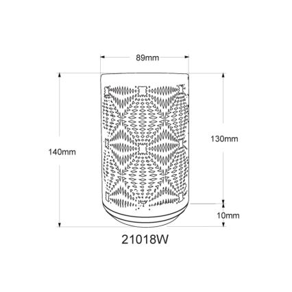 Globo - LED RGB dodirna punjiva stona lampa LED/1W/5V 500 mAh bela