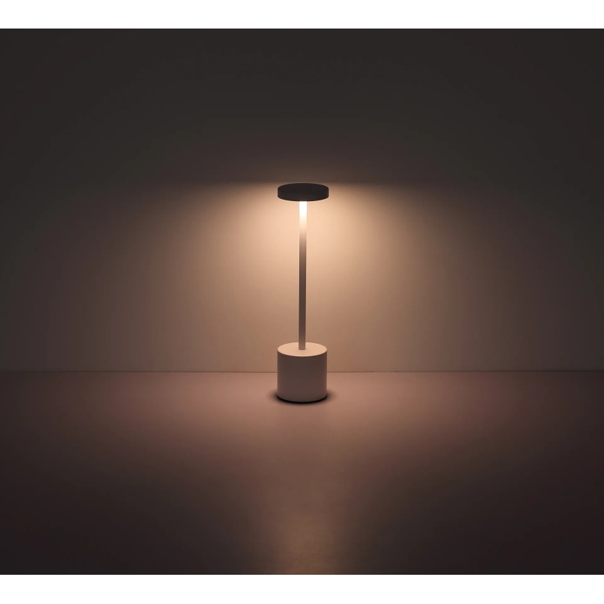 Globo - LED prigušiva dodirna stona lampa LED/1,2W/3,7V 2000K/3500K/7000K 1200 mAh USB bela