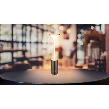 Globo - LED prigušiva punjiva dodirna stona lampa LED/1,2W/3,7V 3000K 1500mAh crna