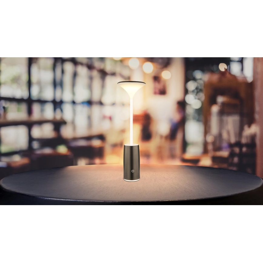 Globo - LED prigušiva punjiva dodirna stona lampa LED/1,2W/3,7V 3000K 1500mAh crna