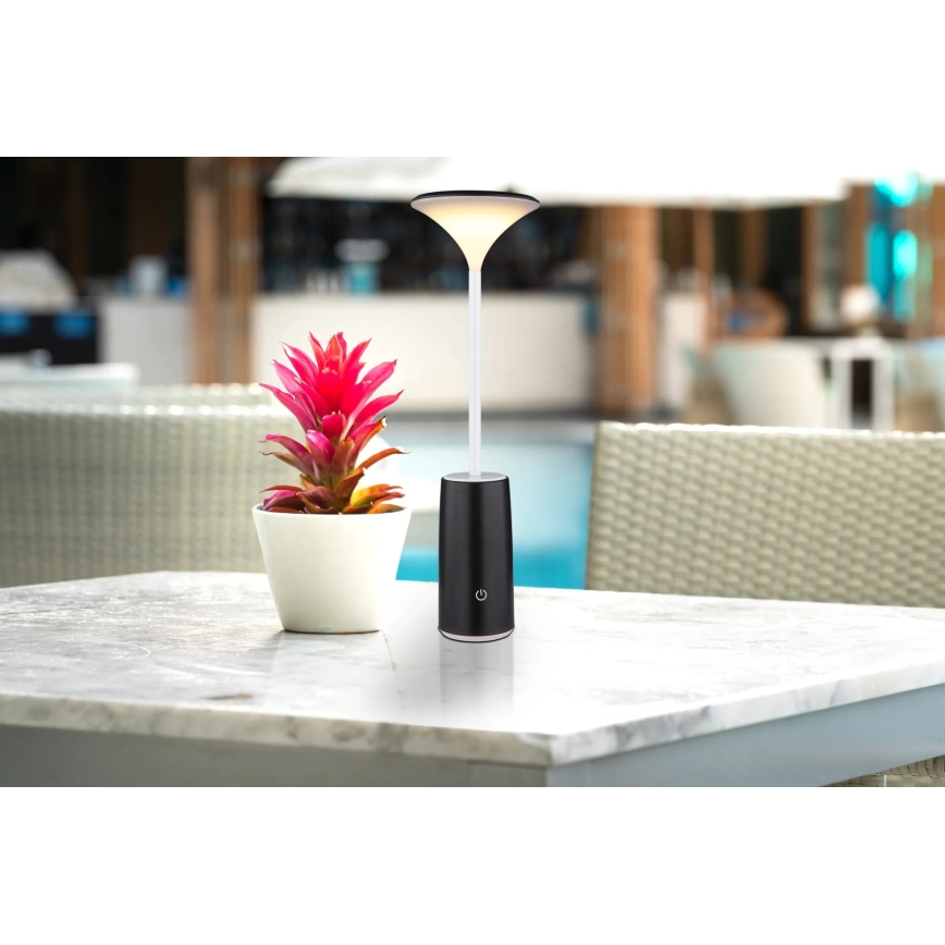 Globo - LED prigušiva punjiva dodirna stona lampa LED/1,2W/3,7V 3000K 1500mAh crna
