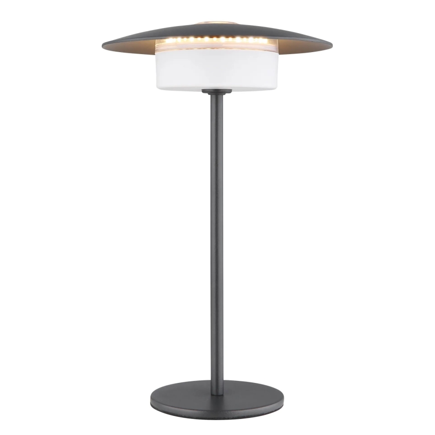 Globo - LED spoljašnja punjiva dodirna stona lampa LED/3W/3,7V 1800/2700/3000K IP44 1800 mAh siva