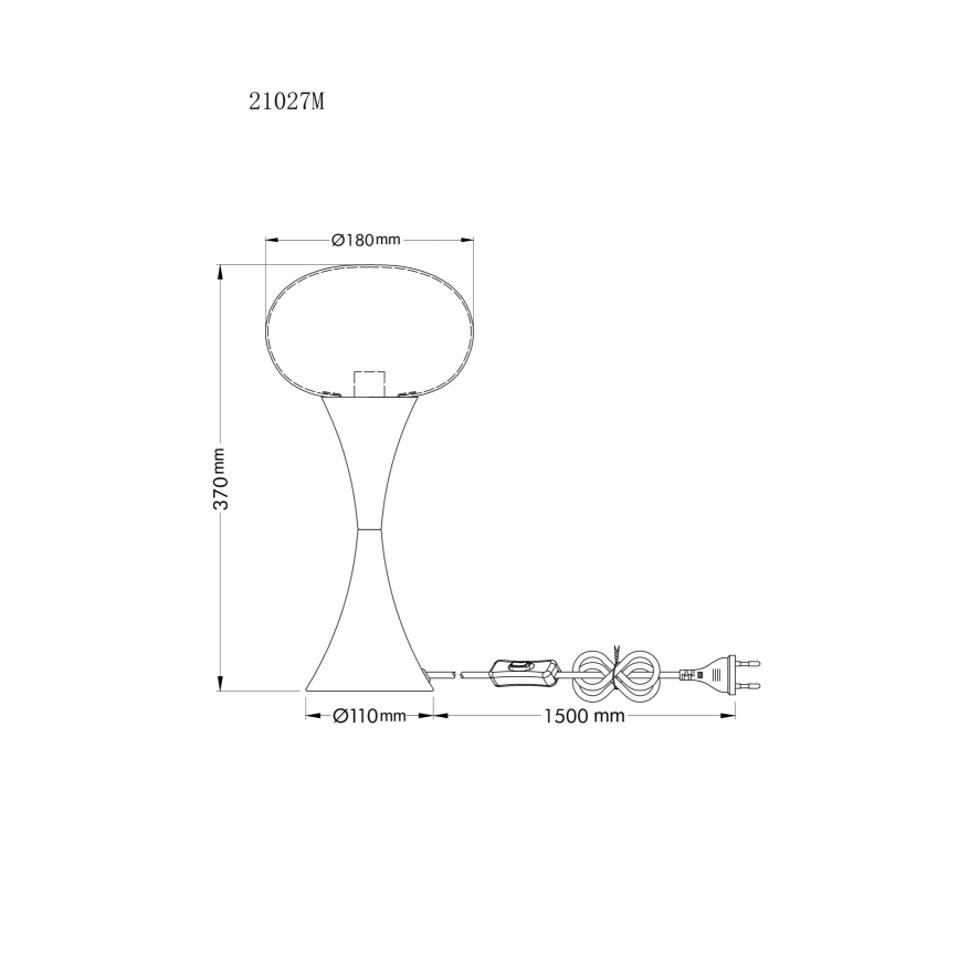 Globo - Stona lampa 1xE14/25W/230V zlatna
