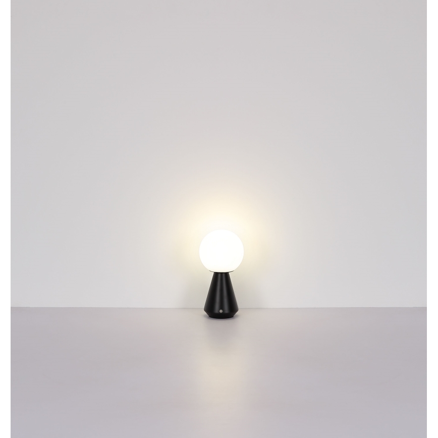 Globo - LED prigušiva na dodir, spoljašnja stolna lampa LED/1,5W/5V 3000/4500/6500K 1800 mAh IP41 crna
