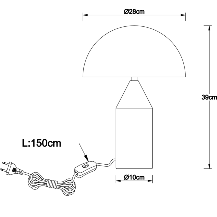 Globo - Stona lampa 2xE27/40W/230V