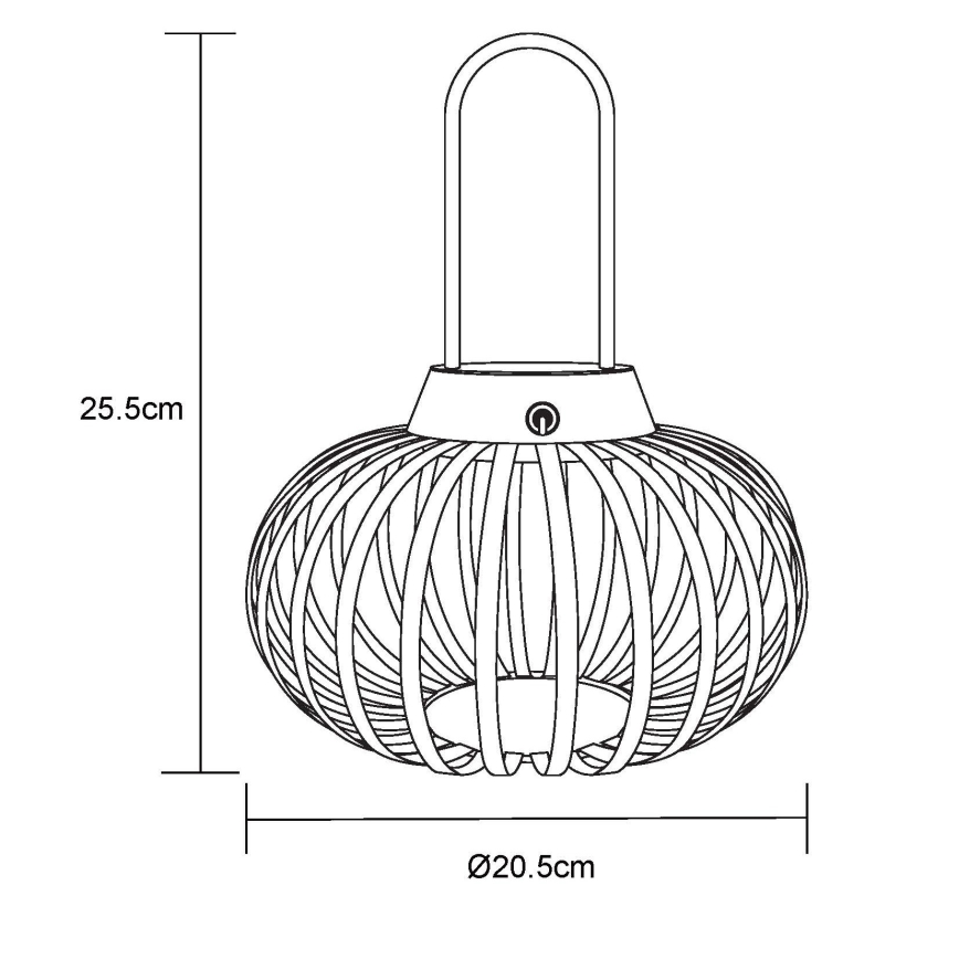 Globo - LED prigušiva dodirna punjiva stona lampa LED/1W/3,7V 1500 mAh